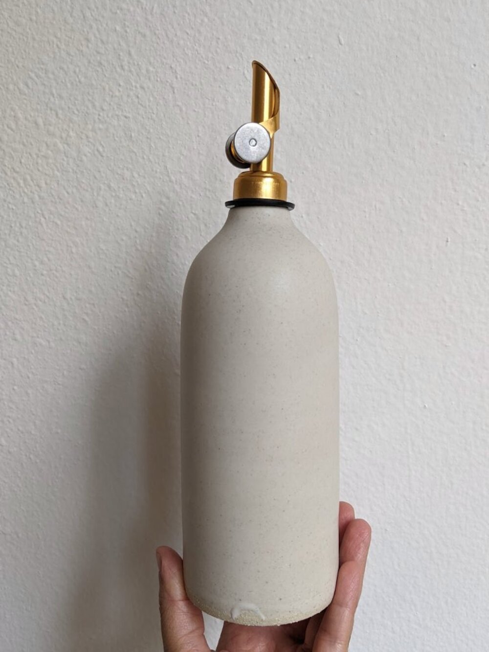 NOTARY CERAMICS Ceramic Oil Cruet - Sand